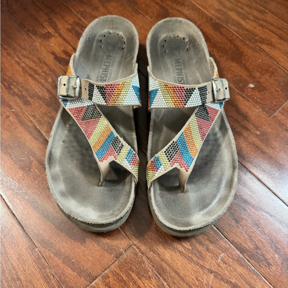 Mephisto Colorful Stone Sandals